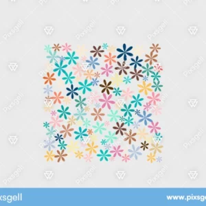 Asterisk Flower Pattern Vector