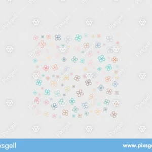 Asterisk Flower Pattern Vector