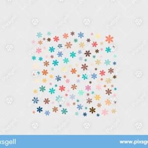 Asterisk Flower Pattern Vector