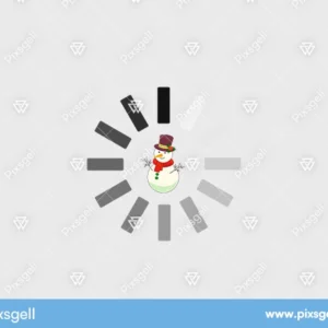 Christmas Loading Bar Vector