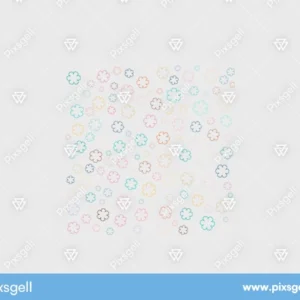 Colorful Asterisk Flower Vector