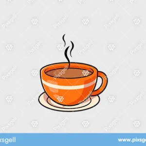 Cute Coffee Cup Vector Illustration