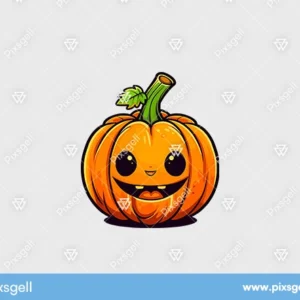 Cute Halloween Pumpkin Vector