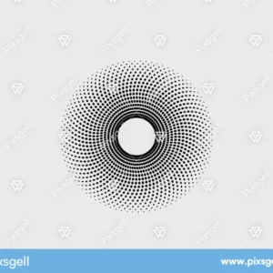 Dotted Circle Pattern Vector