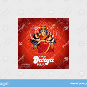 Durga Puja Banner Design