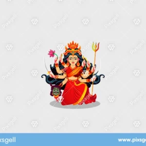 Durga Vector Art