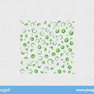 Green Swirl Pattern Background Vector