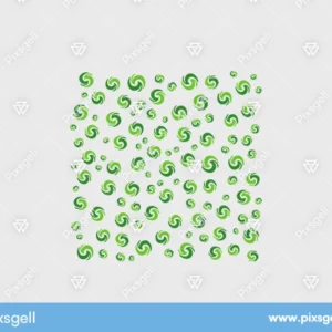 Green Swirl Pattern Vector