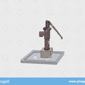 Hand Water Pump Vector