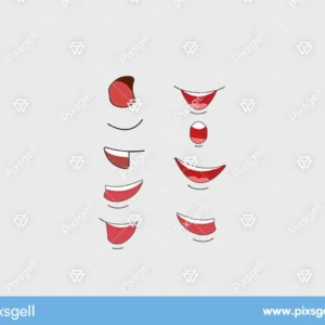 Lips Expressions Vector