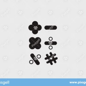 Mathematical Symbols Vector Illustration