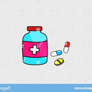 Medicine Bottle Vector