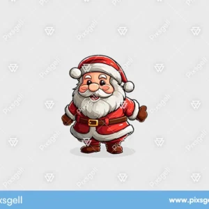 Playful Santa Cartoon Vector