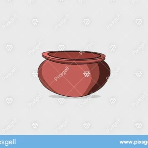 Realistic Clay Pot Illustration