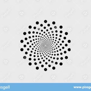 Spiral Flower Vector