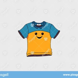 T-shirt cartoon vector illustration