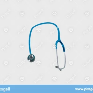 stethoscope realistic vector illustration