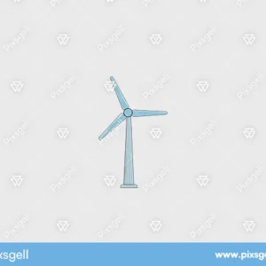 wind turbine vector illustration